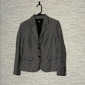 Talbots Chic Black and White Blazer Size 12P (839)